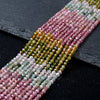 2MM Natural Multi Color Tourmaline Gemstone Grade AAA Micro Faceted Round Loose Beads 15.5 inch Full Strand (80009347-P26)