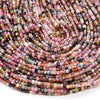 2MM Natural Multi Color Tourmaline Gemstone Grade AAA Micro Faceted Diamond Cut Cube Loose Beads (P39)