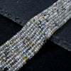 3X2MM Natural Labradorite Gemstone Grade A Bicone Faceted Rondelle Saucer Loose Beads 15 inch Full Strand (80009453-P34)