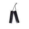 10X45MM Natural Smooth Shungite Gemstone Grade AAA Rectangle Earring Pair Pendant 2 Beads (80008572-D49)