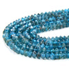 3X2MM Natural Apatite Gemstone Grade AAA Bicone Faceted Rondelle Saucer Loose Beads 15 inch Full Strand (80009451-P34)