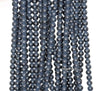 4mm Frost Matte Black Agate Gemstone Black Frosted Round Loose Beads 15.5 inch Full Strand (90145530-246)