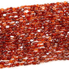 6-8MM Natural Hessonite Garnet Gemstone Grade AAA Pebble Nugget Loose Beads (D341)