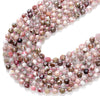 6MM Natural Thulite Gemstone Grade A Faceted Prism Double Point Cut Loose Beads (D212)