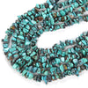 100% Natural Genuine Turquoise Blue Gemstone Pebble Nugget Chip 6-10MM Beads (D86)