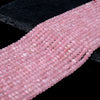 8X5MM Natural Madagascar Rose Quartz Gemstone Grade AAA Faceted Rondelle Loose Beads (D344)