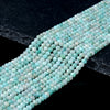 3MM Natural Amazonite Gemstone Grade AA Micro Faceted Round Loose Beads 15 inch Full Strand (80016219-P50)