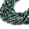4-5MM Nephrite Jade Gemstone Grade AA Micro Faceted Square Cube Loose Beads (P20)