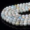 Natural Aquamarine Gemstone Round 8MM Loose Beads (D98)