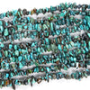 100% Natural Genuine Turquoise Blue Gemstone Pebble Nugget Chip 6-8MM Beads (D86)