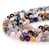 5MM Natural Multi Color Galaxy Mix Stones Gemstone Micro Faceted Round Loose Beads 15.5 inch Full Strand (80009449-P33)