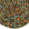 4MM Natural Turquoise Gemstone Grade AA Micro Faceted Round Loose Beads 15 inch Full Strand (80016236-P51)