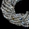 4MM Labradorite Gemstone Grade AA Micro Faceted Square Cube Loose Beads (P21)