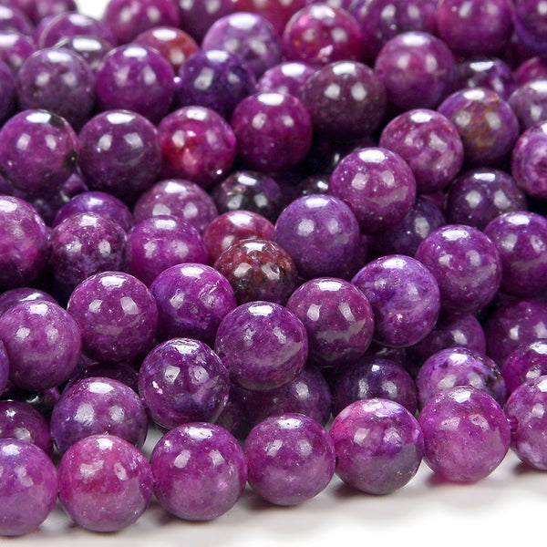 8MM Lepidolite Gemstone Grade AAA Round Loose Beads (D170)