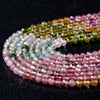 2MM Natural Multi Color Tourmaline Gemstone Grade AAA Micro Faceted Round Loose Beads 15.5 inch Full Strand (80009347-P26)