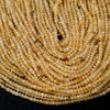 3X2MM Natural Golden Rutilated Quartz Gemstone Grade AA Micro Faceted Rondelle Loose Beads (P35)