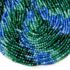 4MM Multi Color Blue Green Carnelian Agate Gemstone Grade AAA Micro Faceted Round Loose Beads 15.5 inch Full Strand (80009387-P29)