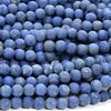 Natural Matte Lapis Gemstone Grade A Round 6MM 8MM Loose Beads (D336)