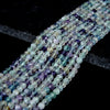 Rainbow Fluorite Gemstone Grade AA Micro Faceted Round 3MM 4MM Beads (P10)