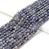 5-6MM Natural Iolite Gemstone Grade A Micro Faceted Round Loose Beads 15 inch Full Strand (80016341-P58)