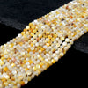 4MM Natural Golden Mother of Pearl ShellGemstone Grade AAA Micro Faceted Round Loose Beads 15 inch Full Strand (80016832-P66)