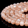 Natural Orange Moonstone Gemstone Grade AAA Round 4MM 5MM 6MM Loose Beads (D263)