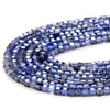 2MM Natural Iolite Gemstone Grade AAA Micro Faceted Diamond Cut Cube Loose Beads (P42)