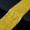 2MM Yellow Agate Gemstone Grade AAA Micro Faceted Diamond Cut Cube Loose Beads (P43)