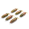 54X13MM Natural Unakite Gemstone Perfume Bottle Pendant Bullet Point, Essential Oil Bottle Beads 1 Bead (80017264-P72)