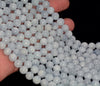 8mm Genuine Natural Blue Calcite Rare Gemstone Grade AAA Smooth Round Loose Beads 15.5 inch Full Strand (80020230-A223)