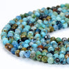 2MM Natural Blue Opal Gemstone Grade AA Micro Faceted Round Loose Beads 15 inch Full Strand (80017375-P77)