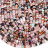 Natural Multi Color Mix Stones Gemstone Grade AA Faceted Rondelle 4X3MM 5X3MM Loose Beads (D343)