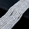 4X3MM White Jade Gemstone Grade AAA Faceted Rondelle Loose Beads 13.5 inch Full Strand (80009514-P38)
