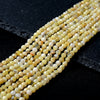 4MM Natural Yellow Opal Gemstone Grade A Micro Faceted Round Loose Beads 15 inch Full Strand (80009426-P32)
