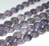 12mm Light Purple Lepidolite Gemstone Grade AB Flat Round Loose Beads 16 inch Full Strand (90188304-656)
