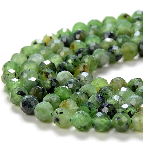 4MM Natural Nephrite Jade Gemstone Grade AA Micro Faceted Round Loose Beads 15 inch Full Strand (80016234-P51)