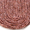 3X2MM Natural Rhodochrosite Gemstone Grade AA Micro Faceted Rondelle Loose Beads 15 inch Full Strand (80016377-P61)