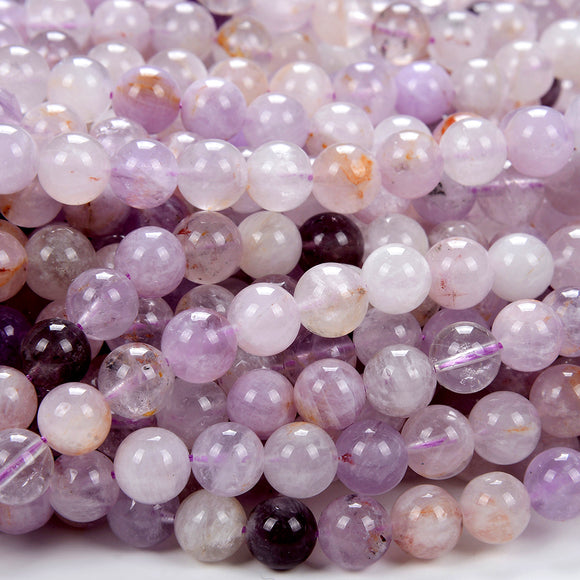 Natural Lavender Amethyst Gemstone Round 6MM 7MM 8MM 9MM 10MM 11MM Loose Beads (D272)