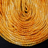 4MM Yellow Burma Jade Gemstone Grade AAA Micro Faceted Round Loose Beads 15.5 inch Full Strand (80009385-P29)