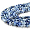 2MM Natural Blue Sapphire Gemstone Grade A Micro Faceted Round Loose Beads 15 inch Full Strand (80016200-P49)