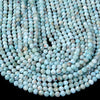 Natural Larimar Gemstone Grade A Micro Faceted Round 2MM 3MM 5MM Loose Beads 15 inch Full Strand (P52)