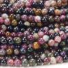 Natural Multi Color Tourmaline Gemstone Grade A Round 5MM 5-6MM Loose Beads (D264)