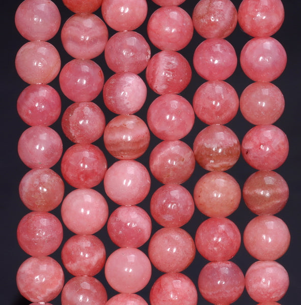 6mm Rhodochrosite Jasper Gemstone Grade Aa Round Loose Beads 15 Inch Full Strand (80007378-455)