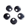 40MM Natural Smooth Shungite Gemstone Grade AAA Donut Pendant 1 Bead (80008558-D48)
