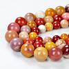 6mm Decadence Mookaite Gemstone Grade A Red Yellow Round 6mm Loose Beads 15.5 inch Full Strand (90114575-243B)