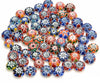 10-12MM Nepal Handmade Glass Rondelle Disk Colorful Glass Chevron 50-53 Beads (80007205-A247)