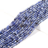 2MM Natural Iolite Gemstone Grade AAA Micro Faceted Diamond Cut Cube Loose Beads (P42)