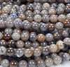 8MM Rare Natural Black lepidocrocite Quartz Gemstone Grade AAA Round Loose Beads (D311)