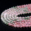 Natural Strawberry Quartz Multi Color Gemstone Grade AAA Micro Faceted Round 3MM 4MM Loose Beads 15 inch Full Strand (P27)