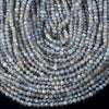Natural Labradorite Gemstone Grade AAA Micro Faceted Round 2-3MM 4MM Loose Beads 15 inch Full Strand (P57)